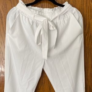 White pant trousers